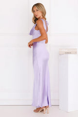 Crystal Luxe Satin Maxi Dress Sage