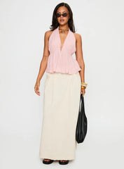 Saddler Halter Top Pink