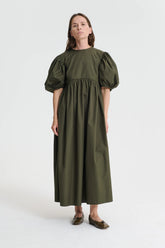 AILEY | DRESS COTTON PINE GREEN