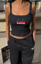 Club 14 Taylah Singlet Top Black