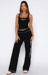 Don't Need Anyone Track Pants Black