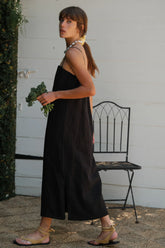 The Linen Spaghetti Dress