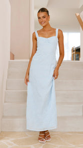 Gianna Maxi Dress - Blue Lace