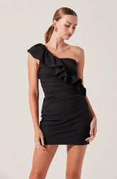 Camilla Ruffle One Shoulder Dress