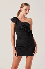Camilla Ruffle One Shoulder Dress
