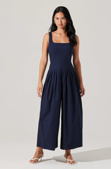 Aeryn Pleated Wide Leg Jumpsuit