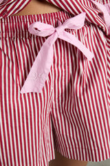 krissy pj boxer - red stripe