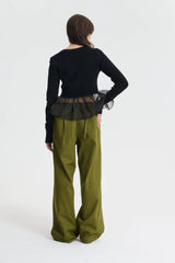 ANITA | TROUSERS OLIVE GREEN