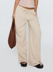 Seascape Oversize Tie Pants Natural