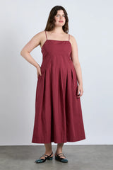 iris bow midi dress