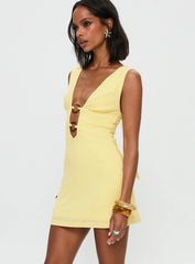 Steward Mini Dress Lemon