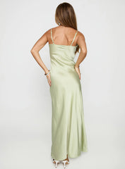 Cyrielle Embroidered Maxi Dress Sage