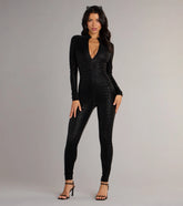 Midnight Mischief Leopard Print Catsuit