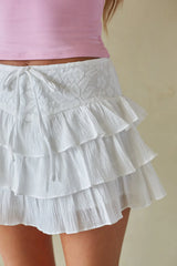 Remi Tiered Ruffle Mini Skort
