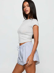 Nautique Drawstring Shorts Blue Stripe