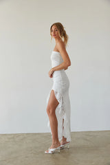 Vivienne Lace Ruffle Maxi Dress