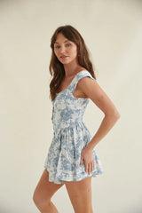 Kaylyn Bustier Button Romper