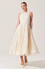 Lillemor 3D Textured Midi Dress