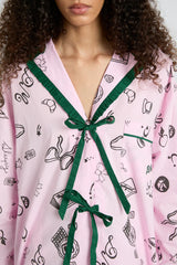 antonella pj set - pink sleep symbols