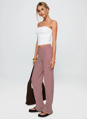 Next To Me Lounge Pant Red / White Stripe