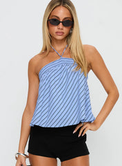 Moonlit Top Blue Stripe