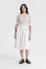 VIDEL | TOP MOHAIR KNIT WHITE