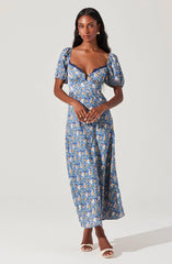 Sylvie Floral Bustier Maxi Dress