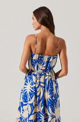 Sarina Linen-Blend Maxi Dress