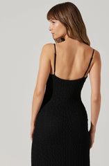 Renaisse Textured Maxi Dress