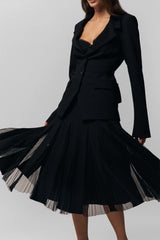 Gibson Chiffon Pleated Skirt