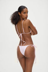 Divine Skimpy String Bikini Bottom - Rosewater Stripe