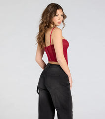 Total Bombshell Lace Corset Top