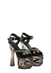Hardcore Lucite Platform Heels