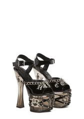 Hardcore Lucite Platform Heels