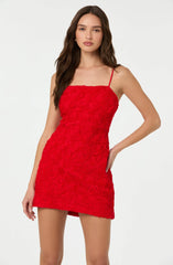 3D Floral Mini Dress