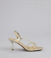 Delicately Dangerous Strappy Slingback Heels