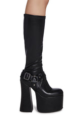 Gothic Echoes Stretch Platform Boots