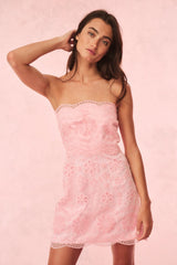 Vailia Organza Eyelet Mini Dress