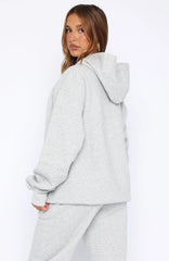 Core Classic Oversized Hoodie Dark Grey Marle
