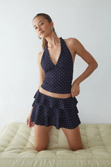 Gracie Polka Dot Halter Top