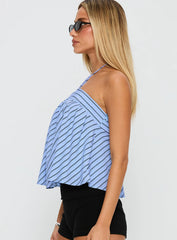 Moonlit Top Blue Stripe