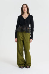 ANITA | TROUSERS OLIVE GREEN