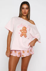 Sweetheart Pyjama Short Gingerbread Twist
