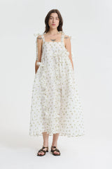 ALGA | DRESS KADO FIL-COUP… WHITE/OLIVE