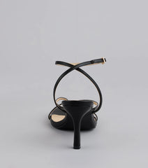 Strut Factor Thong Strappy Stiletto Heels