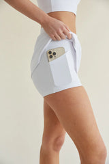 Nina Smoothing Tennis Skort in White