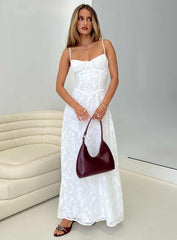 Kosetta Burnout Maxi Dress White
