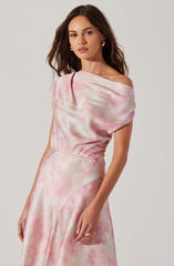 Mairyn Tie Dye Satin Dress