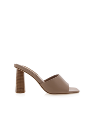 Dixee Heeled Mule in Mocha Brown