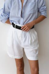 The Linen Pleated Short